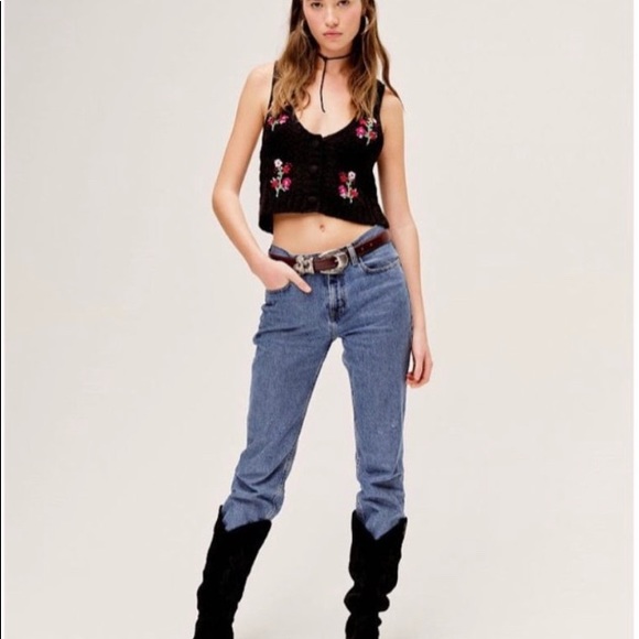 NWT | For Love & Lemons Amaryllis Sweater Vest S - Picture 3 of 10